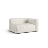 Martina Modulares Sofa Sitzelement, Rechte Seite, Sitztiefe 76 cm, aus Boucle in Grau Beige meliert (Monet Pearl), 160x106 cm von Micadoni – Bild 3