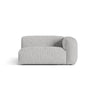 Martina Modulares Sofa Sitzelement, Rechte Seite, Sitztiefe 76 cm, aus Boucle in Silber (Monet Silver), 160x106 cm von Micadoni – Bild 1
