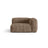 Martina Modulares Sofa Sitzelement, Rechte Seite, Sitztiefe 76 cm, aus Cord in Acorn (Tilia 17), 120x106 cm von Micadoni – Bild 1