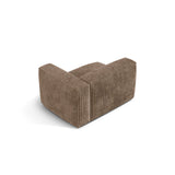 Martina Modulares Sofa Sitzelement, Rechte Seite, Sitztiefe 76 cm, aus Cord in Acorn (Tilia 17), 120x106 cm von Micadoni – Bild 4