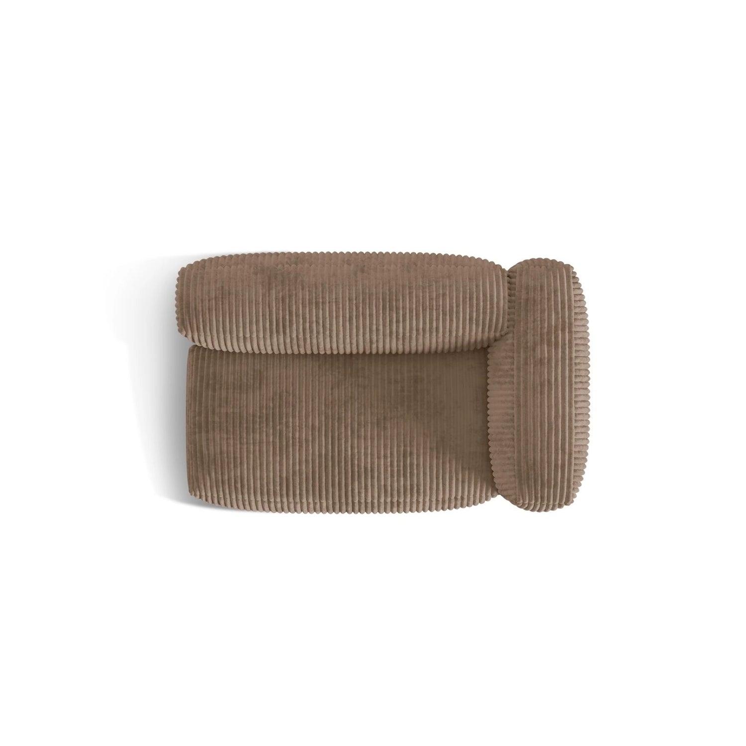 Martina Modulares Sofa Sitzelement, Rechte Seite, Sitztiefe 76 cm, aus Cord in Acorn (Tilia 17), 160x106 cm von Micadoni – Bild 5