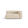 Martina Modulares Sofa Sitzelement, Rechte Seite, Sitztiefe 76 cm, aus Cord in Leichtes Beige (Tilia 03), 160x106 cm von Micadoni – Bild 1