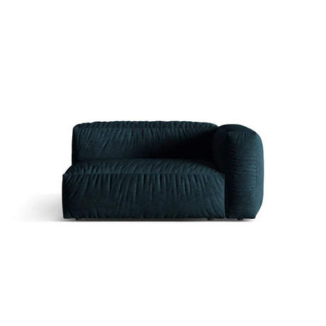 Martina Modulares Sofa Sitzelement, Rechte Seite, Sitztiefe 76 cm, aus Samt in Deep Petrol (Vogue 13), 160x106 cm von Micadoni – Bild 1