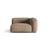 Martina Modulares Sofa Sitzelement, Rechte Seite, Sitztiefe 76 cm, aus Samt in Dunkelbeige (Vogue 3), 120x106 cm von Micadoni – Bild 1