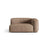 Martina Modulares Sofa Sitzelement, Rechte Seite, Sitztiefe 76 cm, aus Samt in Dunkelbeige (Vogue 3), 160x106 cm von Micadoni – Bild 1