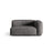 Martina Modulares Sofa Sitzelement, Rechte Seite, Sitztiefe 76 cm, aus Samt in Grau (Vogue 15), 160x106 cm von Micadoni – Bild 1