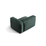 Martina Modulares Sofa Sitzelement, Rechte Seite, Sitztiefe 76 cm, aus Samt in Petrol (Vogue 12), 120x106 cm von Micadoni – Bild 4