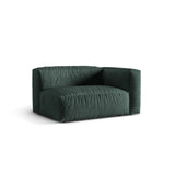 Martina Modulares Sofa Sitzelement, Rechte Seite, Sitztiefe 76 cm, aus Samt in Petrol (Vogue 12), 160x106 cm von Micadoni – Bild 3