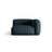 Martina Modulares Sofa Sitzelement, Rechte Seite, Sitztiefe 76 cm, aus Strukturierter Stoff in Blau Jeans (Boston Ocean), 120x106 cm von Micadoni – Bild 1