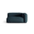 Martina Modulares Sofa Sitzelement, Rechte Seite, Sitztiefe 76 cm, aus Strukturierter Stoff in Blau Jeans (Boston Ocean), 160x106 cm von Micadoni – Bild 1