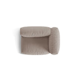 Martina Modulares Sofa Sitzelement, Rechte Seite, Sitztiefe 76 cm, aus Strukturierter Stoff in Dunkelbeige (Boston Trufa), 120x106 cm von Micadoni – Bild 5