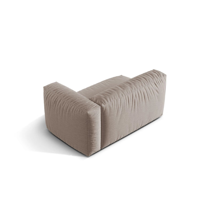 Martina Modulares Sofa Sitzelement, Rechte Seite, Sitztiefe 76 cm, aus Strukturierter Stoff in Dunkelbeige (Boston Trufa), 160x106 cm von Micadoni – Bild 4