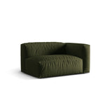 Martina Modulares Sofa Sitzelement, Rechte Seite, Sitztiefe 76 cm, aus Strukturierter Stoff in Grün (Boston Forest), 160x106 cm von Micadoni – Bild 3