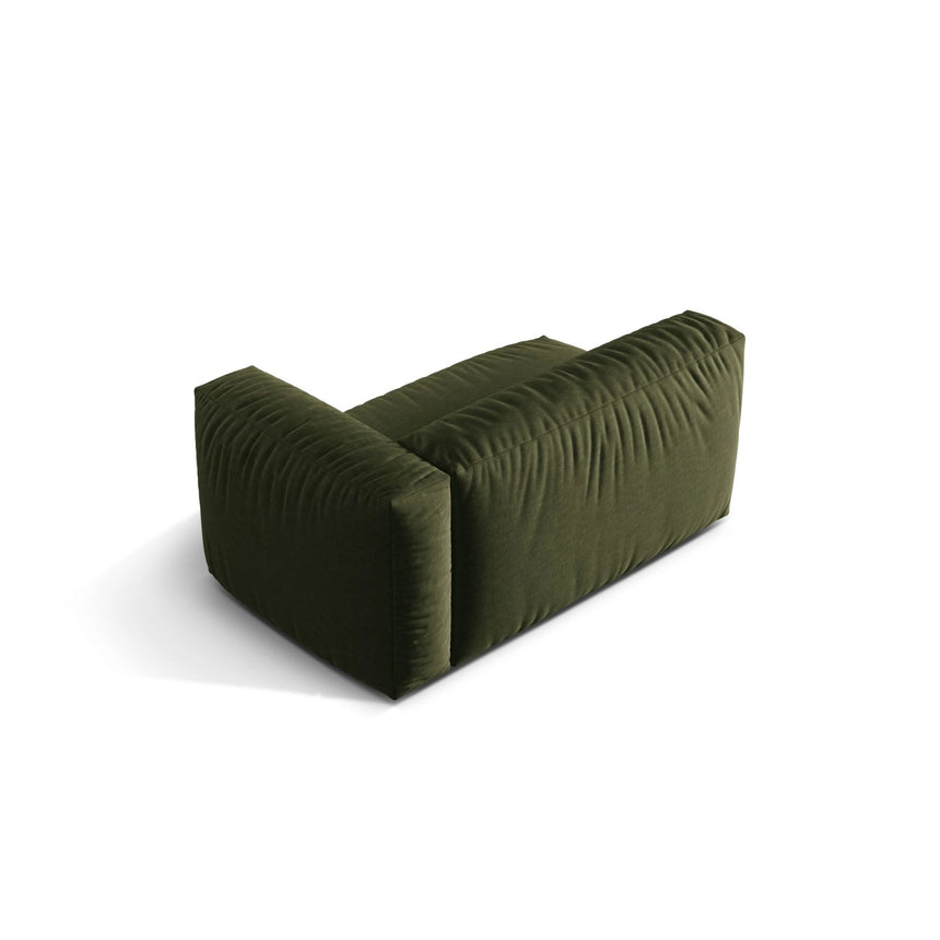 Martina Modulares Sofa Sitzelement, Rechte Seite, Sitztiefe 76 cm, aus Strukturierter Stoff in Grün (Boston Forest), 160x106 cm von Micadoni – Bild 4