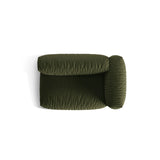 Martina Modulares Sofa Sitzelement, Rechte Seite, Sitztiefe 76 cm, aus Strukturierter Stoff in Grün (Boston Forest), 160x106 cm von Micadoni – Bild 5