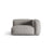 Martina Modulares Sofa Sitzelement, Rechte Seite, Sitztiefe 76 cm, aus Strukturierter Stoff in Hellgrau (Boston Light Grey), 120x106 cm von Micadoni – Bild 1