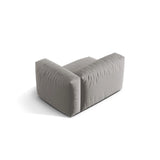Martina Modulares Sofa Sitzelement, Rechte Seite, Sitztiefe 76 cm, aus Strukturierter Stoff in Hellgrau (Boston Light Grey), 120x106 cm von Micadoni – Bild 4
