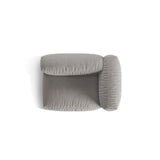 Martina Modulares Sofa Sitzelement, Rechte Seite, Sitztiefe 76 cm, aus Strukturierter Stoff in Hellgrau (Boston Light Grey), 120x106 cm von Micadoni – Bild 5