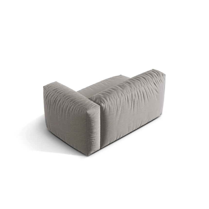 Martina Modulares Sofa Sitzelement, Rechte Seite, Sitztiefe 76 cm, aus Strukturierter Stoff in Hellgrau (Boston Light Grey), 160x106 cm von Micadoni – Bild 4