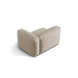 Martina Modulares Sofa Sitzelement, Rechte Seite, Sitztiefe 76 cm, aus Strukturierter Stoff in Leichtes Beige (Boston Toffee), 120x106 cm von Micadoni – Bild 4