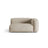 Martina Modulares Sofa Sitzelement, Rechte Seite, Sitztiefe 76 cm, aus Strukturierter Stoff in Leichtes Beige (Boston Toffee), 160x106 cm von Micadoni – Bild 1