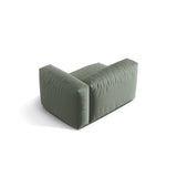 Martina Modulares Sofa Sitzelement, Rechte Seite, Sitztiefe 76 cm, aus Strukturierter Stoff in Moosgrün (Boston Water Green), 120x106 cm von Micadoni – Bild 4