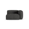 Martina Modulares Sofa Sitzelement, Rechte Seite, Sitztiefe 90 cm, aus Boucle in Anthrazit (Monet Anthracite), 120x120 cm von Micadoni – Bild 1
