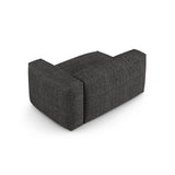 Martina Modulares Sofa Sitzelement, Rechte Seite, Sitztiefe 90 cm, aus Boucle in Anthrazit (Monet Anthracite), 160x120 cm von Micadoni – Bild 4