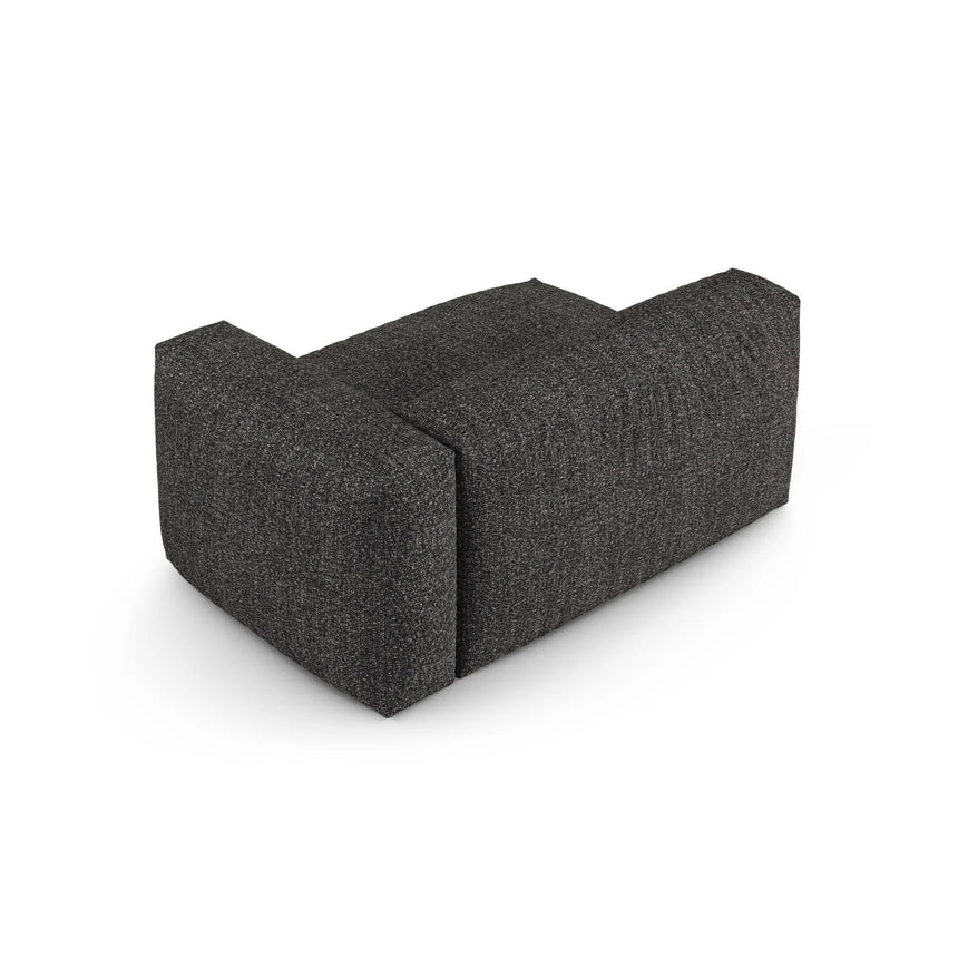 Martina Modulares Sofa Sitzelement, Rechte Seite, Sitztiefe 90 cm, aus Boucle in Anthrazit (Monet Anthracite), 160x120 cm von Micadoni – Bild 4