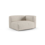 Martina Modulares Sofa Sitzelement, Rechte Seite, Sitztiefe 90 cm, aus Boucle in Beige (Monet Sand), 120x120 cm von Micadoni – Bild 3