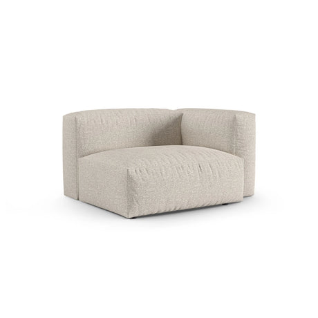 Martina Modulares Sofa Sitzelement, Rechte Seite, Sitztiefe 90 cm, aus Boucle in Beige (Monet Sand), 120x120 cm von Micadoni – Bild 3