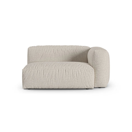 Martina Modulares Sofa Sitzelement, Rechte Seite, Sitztiefe 90 cm, aus Boucle in Beige (Monet Sand), 160x120 cm von Micadoni – Bild 1