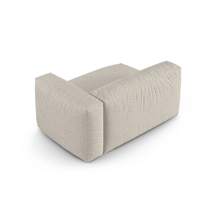 Martina Modulares Sofa Sitzelement, Rechte Seite, Sitztiefe 90 cm, aus Boucle in Beige (Monet Sand), 160x120 cm von Micadoni – Bild 4