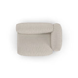 Martina Modulares Sofa Sitzelement, Rechte Seite, Sitztiefe 90 cm, aus Boucle in Beige (Monet Sand), 160x120 cm von Micadoni – Bild 5