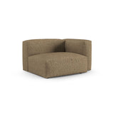 Martina Modulares Sofa Sitzelement, Rechte Seite, Sitztiefe 90 cm, aus Boucle in Cappuccino (Monet Cappucino), 120x120 cm von Micadoni – Bild 3
