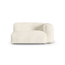Martina Modulares Sofa Sitzelement, Rechte Seite, Sitztiefe 90 cm, aus Boucle in Elfenbein (Monet Nata), 160x120 cm von Micadoni – Bild 1