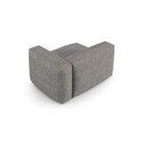 Martina Modulares Sofa Sitzelement, Rechte Seite, Sitztiefe 90 cm, aus Boucle in Graphit (Monet Graphite), 120x120 cm von Micadoni – Bild 4