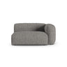 Martina Modulares Sofa Sitzelement, Rechte Seite, Sitztiefe 90 cm, aus Boucle in Graphit (Monet Graphite), 160x120 cm von Micadoni – Bild 1