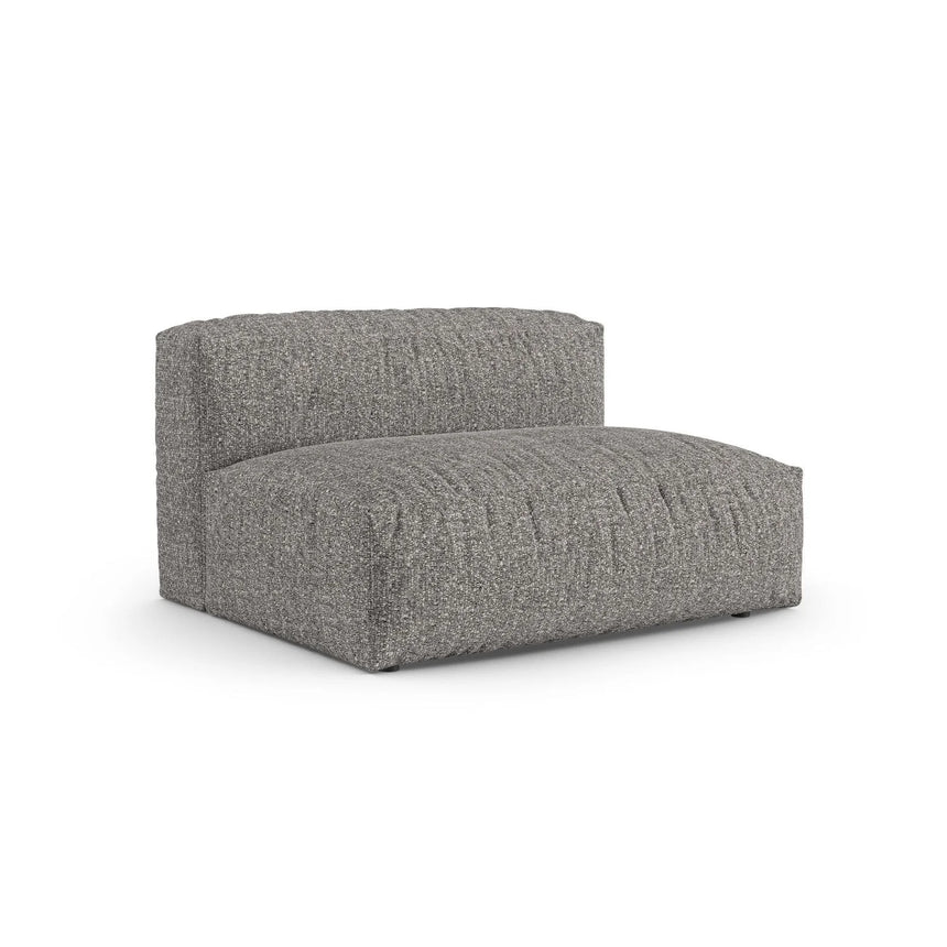 Martina Modulares Sofa Sitzelement, Rechte Seite, Sitztiefe 90 cm, aus Boucle in Graphit (Monet Graphite), 160x120 cm von Micadoni – Bild 3