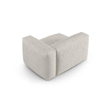 Martina Modulares Sofa Sitzelement, Rechte Seite, Sitztiefe 90 cm, aus Boucle in Grau Beige meliert (Monet Pearl), 120x120 cm von Micadoni – Bild 4