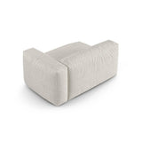Martina Modulares Sofa Sitzelement, Rechte Seite, Sitztiefe 90 cm, aus Boucle in Grau Beige meliert (Monet Pearl), 160x120 cm von Micadoni – Bild 4
