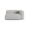 Martina Modulares Sofa Sitzelement, Rechte Seite, Sitztiefe 90 cm, aus Boucle in Silber (Monet Silver), 160x120 cm von Micadoni – Bild 1