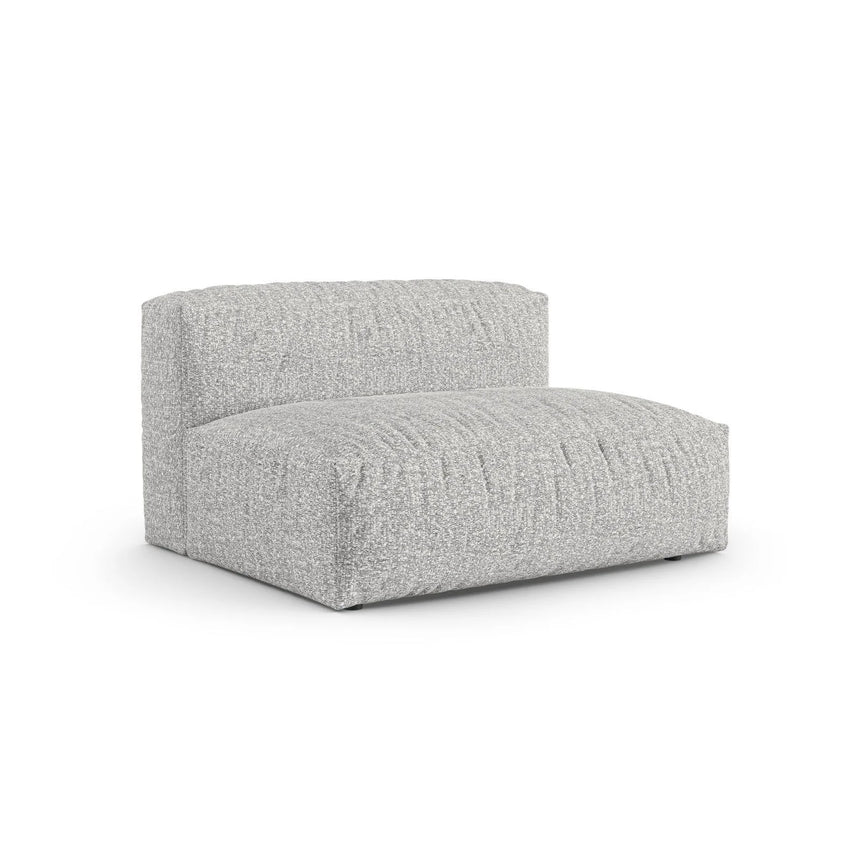 Martina Modulares Sofa Sitzelement, Rechte Seite, Sitztiefe 90 cm, aus Boucle in Silber (Monet Silver), 160x120 cm von Micadoni – Bild 3