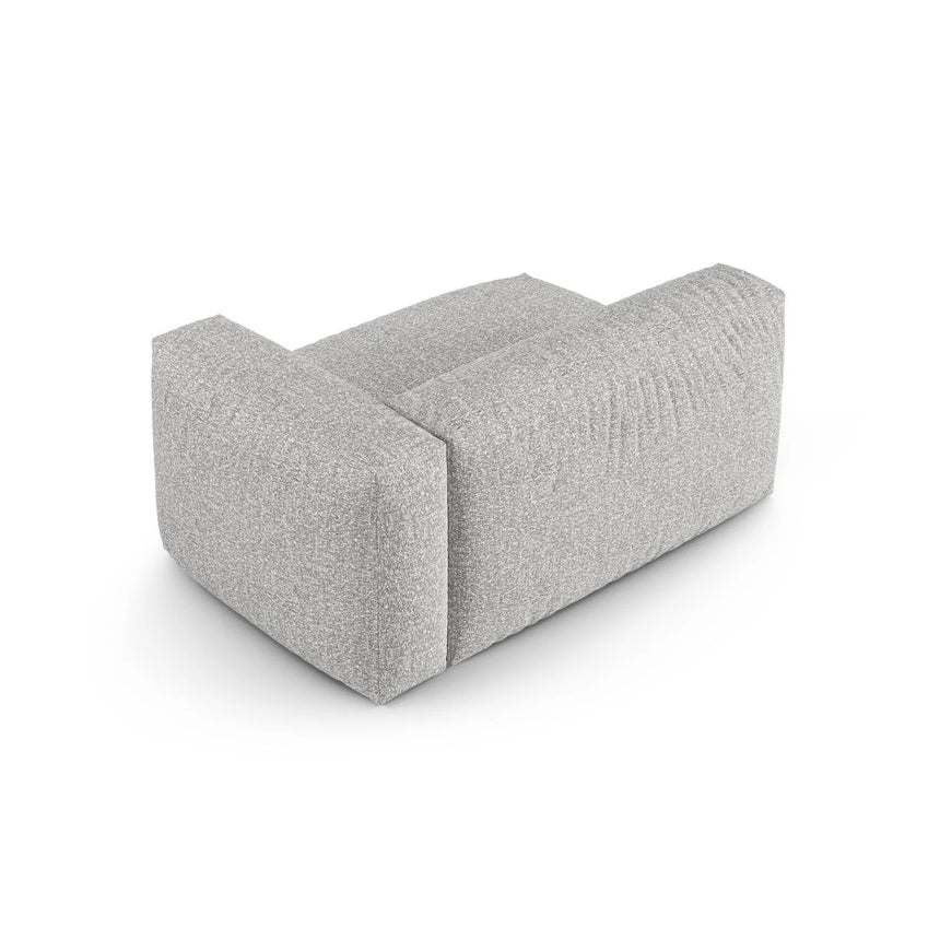 Martina Modulares Sofa Sitzelement, Rechte Seite, Sitztiefe 90 cm, aus Boucle in Silber (Monet Silver), 160x120 cm von Micadoni – Bild 4