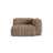 Martina Modulares Sofa Sitzelement, Rechte Seite, Sitztiefe 90 cm, aus Cord in Acorn (Tilia 17), 120x120 cm von Micadoni – Bild 1