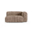 Martina Modulares Sofa Sitzelement, Rechte Seite, Sitztiefe 90 cm, aus Cord in Acorn (Tilia 17), 160x120 cm von Micadoni – Bild 1