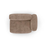 Martina Modulares Sofa Sitzelement, Rechte Seite, Sitztiefe 90 cm, aus Cord in Acorn (Tilia 17), 160x120 cm von Micadoni – Bild 5