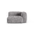 Martina Modulares Sofa Sitzelement, Rechte Seite, Sitztiefe 90 cm, aus Cord in Hellgrau (Tilia 86), 120x120 cm von Micadoni – Bild 1