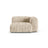 Martina Modulares Sofa Sitzelement, Rechte Seite, Sitztiefe 90 cm, aus Cord in Leichtes Beige (Tilia 03), 120x120 cm von Micadoni – Bild 1