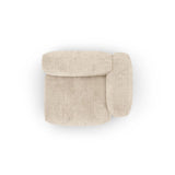 Martina Modulares Sofa Sitzelement, Rechte Seite, Sitztiefe 90 cm, aus Cord in Leichtes Beige (Tilia 03), 120x120 cm von Micadoni – Bild 5